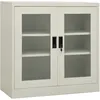 Image de Armoire De Bureau Gris Clair 90x40x90 Cm Acier Vidaxl