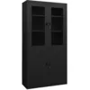 Image de Armoire De Bureau Noir 90x40x180 Cm Acier Vidaxl