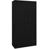 Image de Armoire De Bureau Avec Porte Coulissante Noir 90x40x180cm Acier Vidaxl