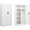 Image de Armoire À Casiers Blanc 90x40x180 Cm Acier Vidaxl