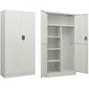 Image de vidaXL Armoire à casiers Gris clair 90x40x180 cm Acier