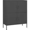 Image de Armoire De Rangement Anthracite 80x35x101,5 Cm Acier Vidaxl