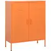 Image de Armoire De Rangement Orange 80x35x101,5 Cm Acier Vidaxl