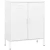 Image de Armoire De Rangement Blanc 80x35x101,5 Cm Acier Vidaxl