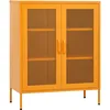 Image de Armoire De Rangement Jaune Moutarde 80 X 35 X 101,5 Cm Acier Vidaxl