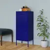 Image de Armoire De Rangement Bleu Marine 42,5x35x101,5 Cm Acier Vidaxl