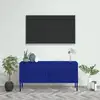 Image de Meuble Tv Bleu Marine 105x35x50 Cm Acier Vidaxl