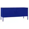 Image de Vidaxl meuble tv bleu marine 105x35x50 cm acier