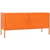 Image de Meuble Tv Orange 105x35x50 Cm Acier Vidaxl