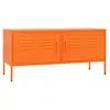 Image de Vidaxl meuble tv orange 105x35x50 cm acier