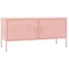 Image de Meuble Tv Rose 105x35x50 Cm Acier Vidaxl