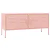 Image de Vidaxl meuble tv rose 105x35x50 cm acier