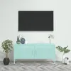Image de vidaXL Meuble TV Vert menthe 105x35x50 cm Acier 336230