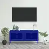 Image de Meuble Tv Bleu Marine 105x35x50 Cm Acier Vidaxl