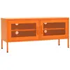 Image de Vidaxl meuble tv orange 105x35x50 cm acier