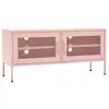 Image de Vidaxl meuble tv rose 105x35x50 cm acier