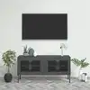 Image de Meuble Tv Anthracite 105x35x50 Cm Acier Vidaxl