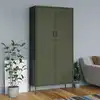 Image de Garde-robe Vert Olive 90x50x180 Cm Acier Vidaxl