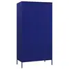 Image de Vidaxl garde-robe bleu marine 90x50x180 cm acier