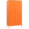 Image de Garde-robe Orange 90x50x180 Cm Acier Vidaxl