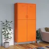 Image de vidaXL Garde-robe Orange 90 x 50 x 180 cm Acier