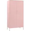Image de Garde-robe Rose 90x50x180 Cm Acier Vidaxl