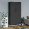 Image de Garde-robe Anthracite 90x50x180 Cm Acier Vidaxl