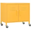 Image de Armoire De Rangement Jaune Moutarde 60x35x56 Cm Acier Vidaxl