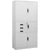 Image de Armoire De Bureau Gris Clair 90x40x180 Cm Acier Vidaxl
