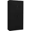 Image de Armoire De Bureau Noir 90x40x180 Cm Acier Vidaxl