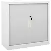 Image de Armoire À Portes Coulissantes Gris 90x40x90 Cm Acier Vidaxl