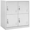 Image de Armoire À Casiers Gris Clair 90x45x92,5 Cm Acier Vidaxl
