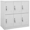 Image de Armoire À Casiers Gris Clair 90x45x92,5 Cm Acier Vidaxl