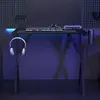Image de Bureau De Jeu Avec Pieds En Forme De Y Noir 90x60x75 Cm Vidaxl
