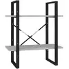 Image de Vidaxl bibliothèque à 2 niveaux gris béton 60x30x70 cm bois ingénierie