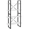 Image de Vidaxl bibliothèque à 4 niveaux blanc 80x30x140 cm bois d'ingénierie