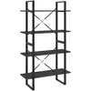 Image de Vidaxl bibliothèque à 4 niveaux gris 80x30x140 cm bois d'ingénierie
