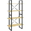 Image de Bibliothèque À 4 Niveaux 80x30x140 Cm Bois De Pin Massif Vidaxl
