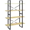 Image de Vidaxl bibliothèque à 4 niveaux 100x30x140 cm bois de pin massif