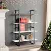 Image de vidaXL Bibliothèque à 4 niveaux Blanc 100x30x140 cm Bois de pin massif