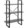 Image de Vidaxl bibliothèque gris 80x30x105 cm bois d'ingénierie