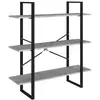 Image de Vidaxl bibliothèque gris béton 100x30x105 cm bois d'ingénierie