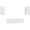 Image de Ensemble De Meubles Tv 4 Pcs Blanc Bois D'ingénierie Vidaxl