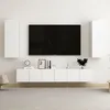 Image de vidaXL Ensemble de meubles TV 5 pcs Blanc Bois dingénierie 3074454