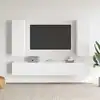 Image de Ensemble De Meubles Tv 5 Pcs Blanc Bois D'ingénierie Vidaxl