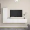 Image de Ensemble De Meubles Tv 4 Pcs Blanc Bois D'ingénierie Vidaxl