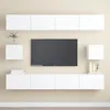 Image de Ensemble De Meubles Tv 6 Pcs Blanc Bois D'ingénierie Vidaxl