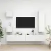 Image de Ensemble De Meubles Tv 5 Pcs Blanc Bois D'ingénierie Vidaxl