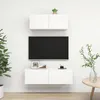 Image de Ensemble De Meubles Tv 2 Pcs Blanc Bois D'ingénierie Vidaxl