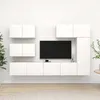 Image de Ensemble De Meubles Tv 6 Pcs Blanc Bois D'ingénierie Vidaxl